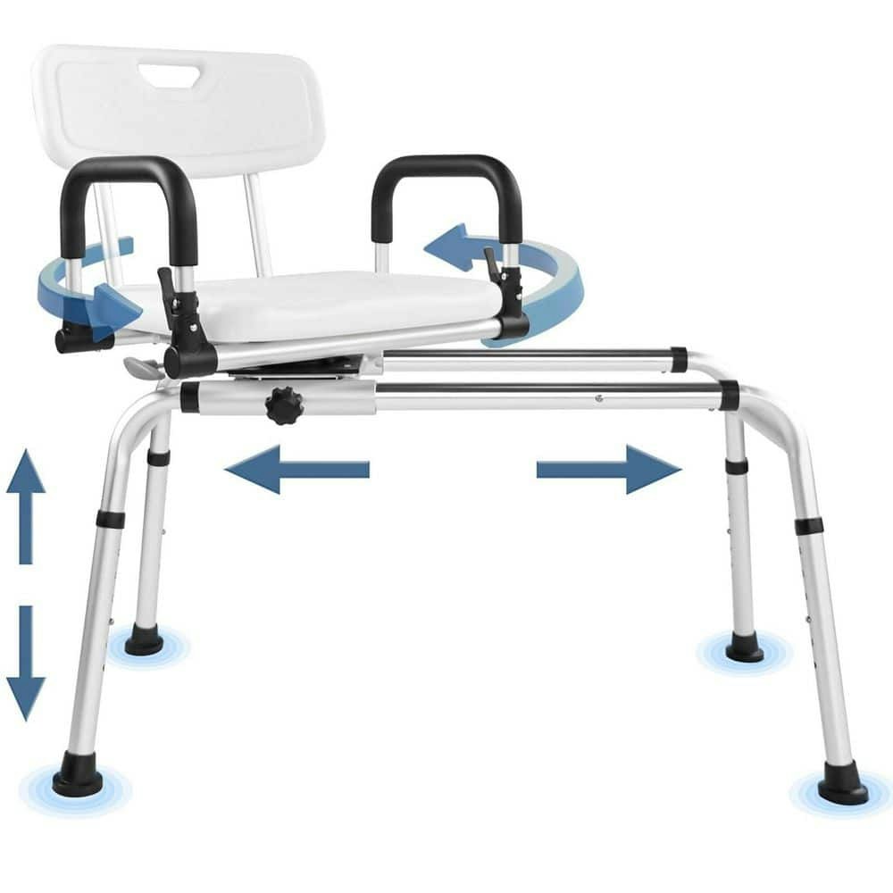 Aluminum Sliding Shower Chair with 360-Degree Swivel Seat: $509.99 Aluminum Sliding Shower Chair with 360-Degree Swivel Seat: $509.99