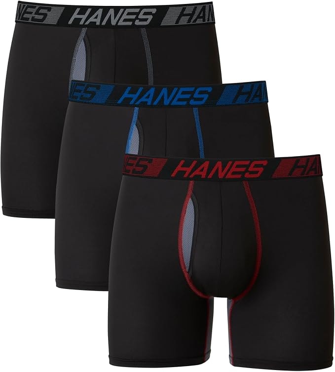 Hanes Men's Total Support Pouch Boxer Briefs 3-Pack: $11