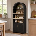 Bestier Arched Pantry Cabinet w/ Door Storage Base & Adjustable Shelves for $196 + free shipping