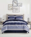 Sunham Aiden Striped 8-Pc. Comforter Set for $35 + free shipping w/ $39