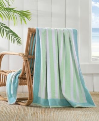 The Beach House Frame Stripe Cotton Beach Towel: $16 The Beach House Frame Stripe Cotton Beach Towel: $16