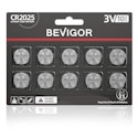 Bevigor CR2025 3V Lithium Coin Battery 10-Pack for $3 + free shipping w/ Prime