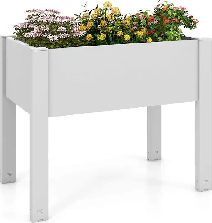 Costway Raised Garden Bed w/ Water Level Indicator & Drainage Hole: $70