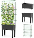Gymax Self-Watering Raised Garden Bed w/ Trellis for $55 + free shipping