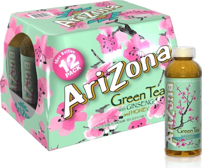 AriZona Ginseng & Honey Green Tea 16-oz. Bottle 12-Pack for $7 + free shipping w/ Prime