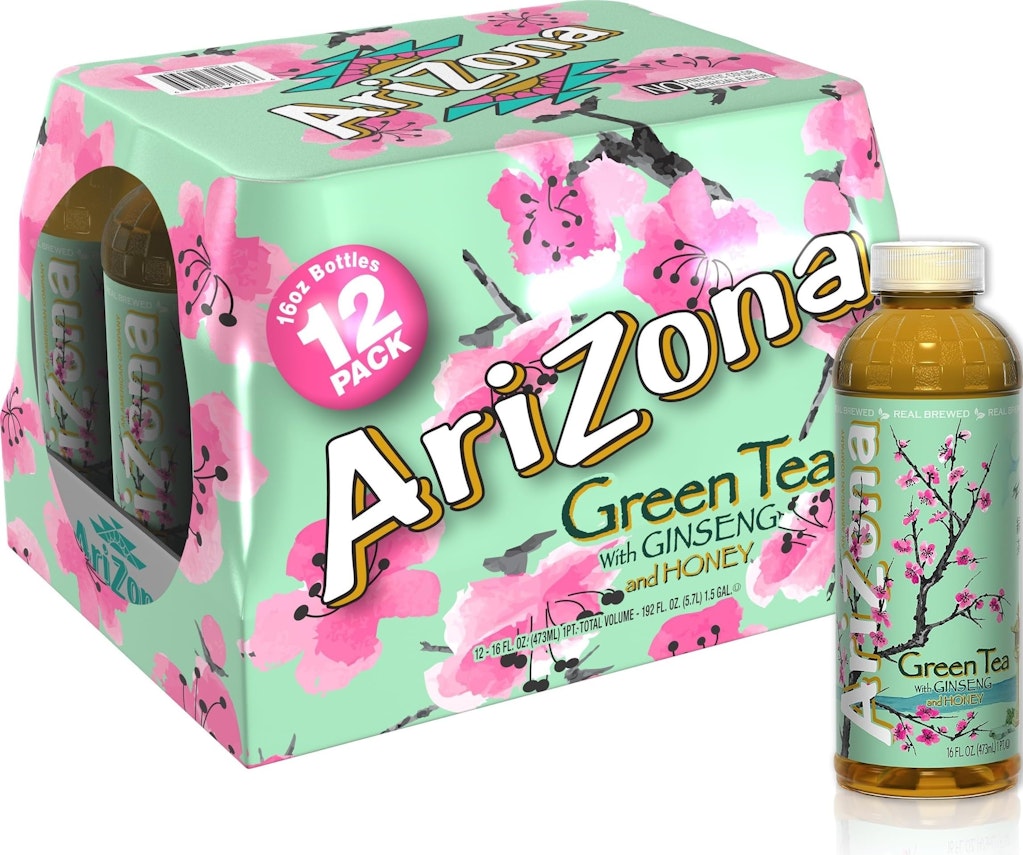 AriZona Ginseng & Honey Green Tea 16-oz. Bottle 12-Pack: $6.62 AriZona Ginseng & Honey Green Tea 16-oz. Bottle 12-Pack: $6.62