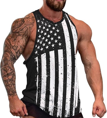 Men's American Flag Tank Top (XXL only): 1-cent + free shipping w/ $25