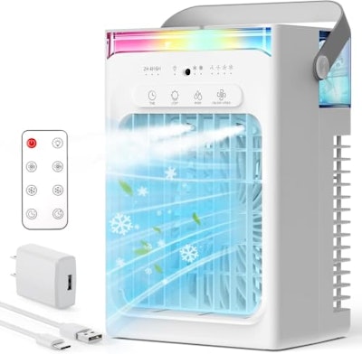 Cokcue Portable 4-in-1 Evaporative Air Cooler for $30 + free shipping w/ Prime