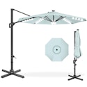 Best Choice Products 10' Solar LED Cantilever Patio Umbrella for $100 + free shipping
