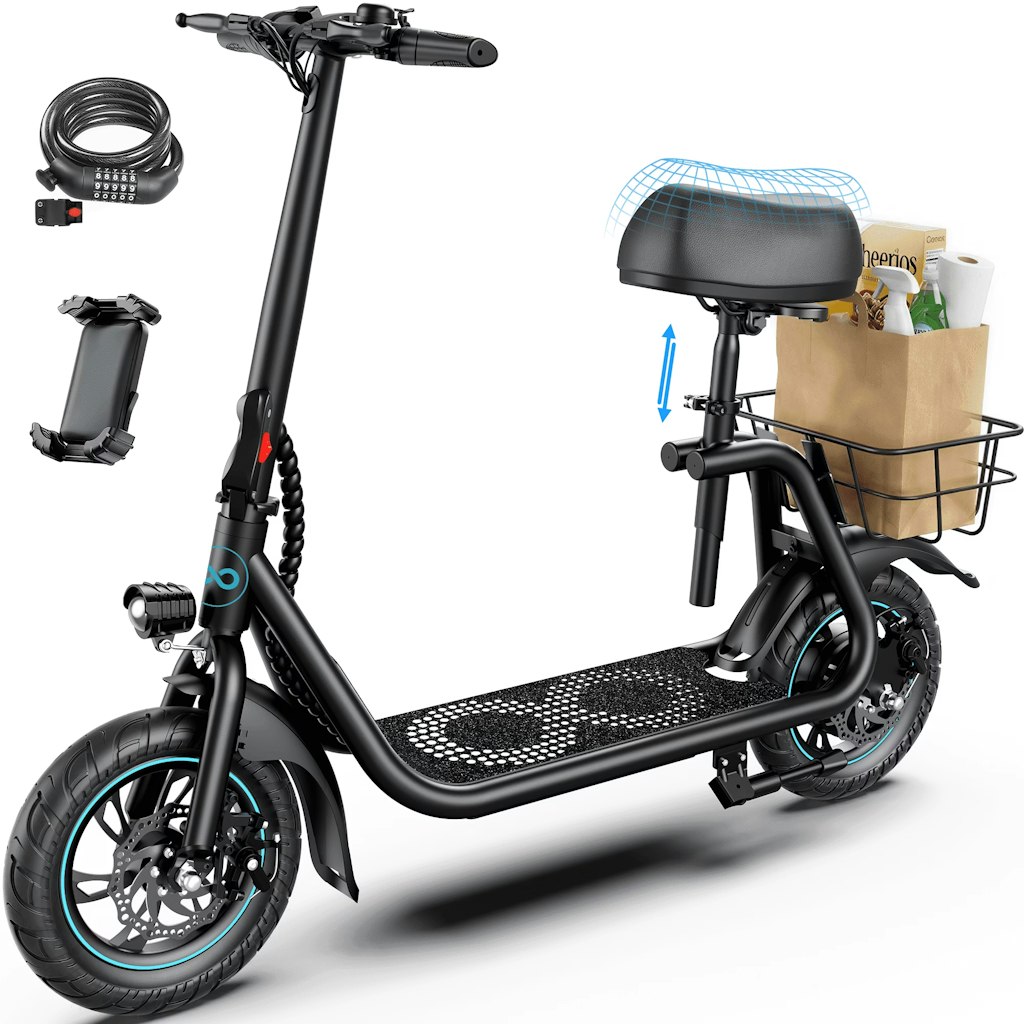 MiHover 450W 12" Electric Scooter w/ Seat for Adults: $270