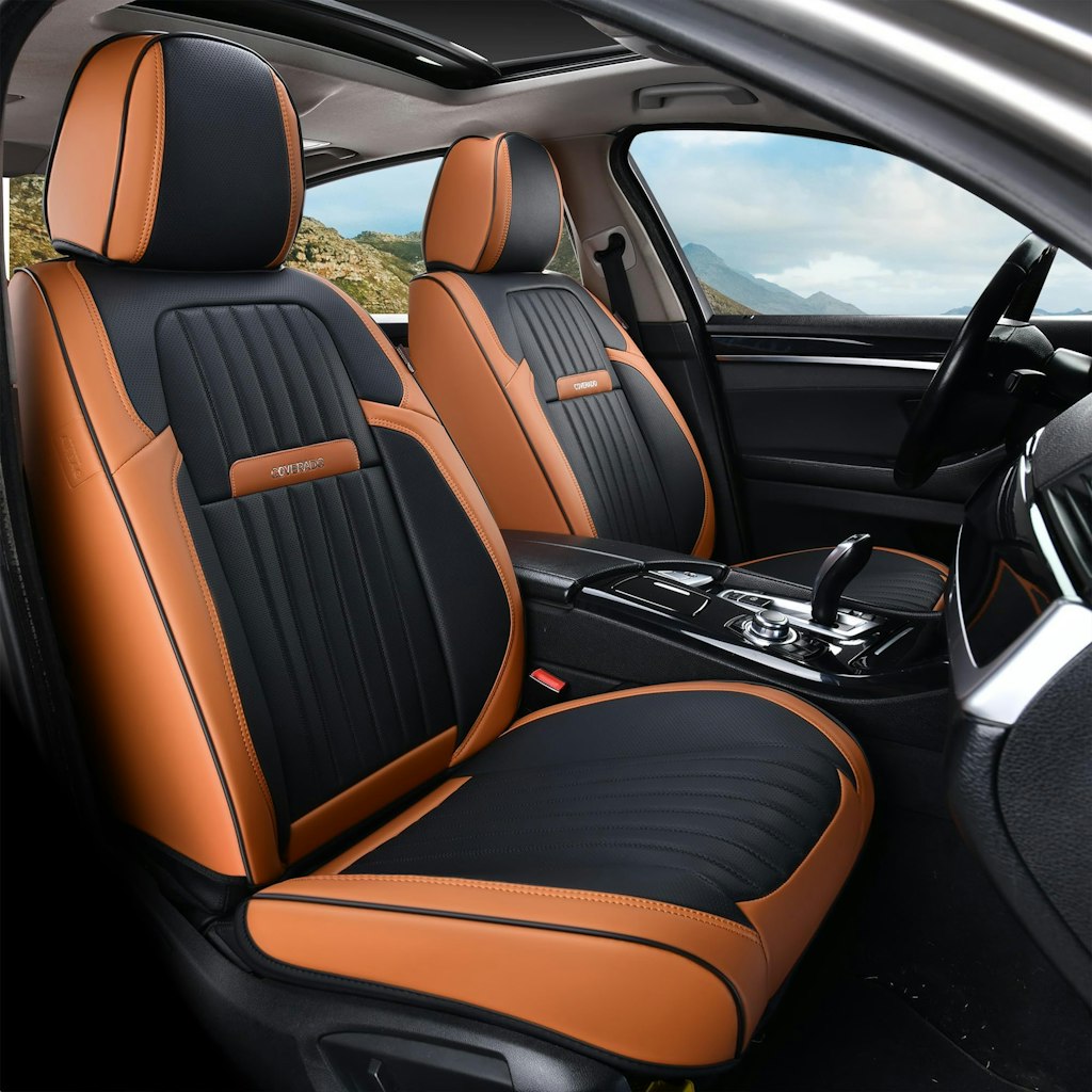 Coverado Waterproof Faux Leather Front Car Seat Covers, 2-Pack: $93 Coverado Waterproof Faux Leather Front Car Seat Covers, 2-Pack: $93