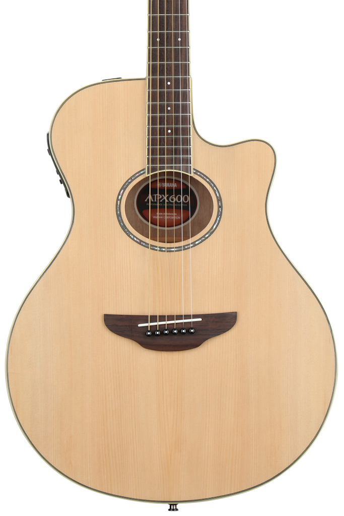 Yamaha APX600 Thinline Cutaway Acoustic-Electric Guitar: $330