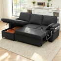Latitude Run Vesna L-Shape 81" Sleeper Sofa for $500 + free shipping