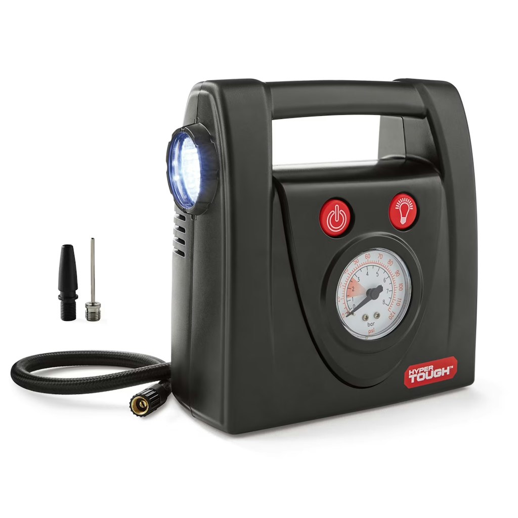 Hyper Tough DC12V Standard Tire Inflator & Tire Pump: $20