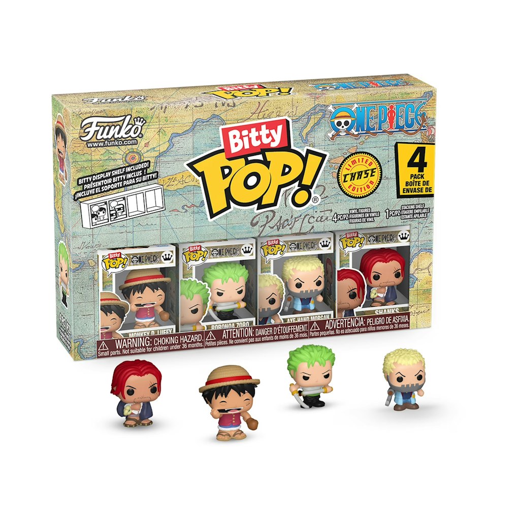 Funko Bitty POP! 4-Pack: One Piece Luffy Collectible Vinyl Mini-Figures: $15
