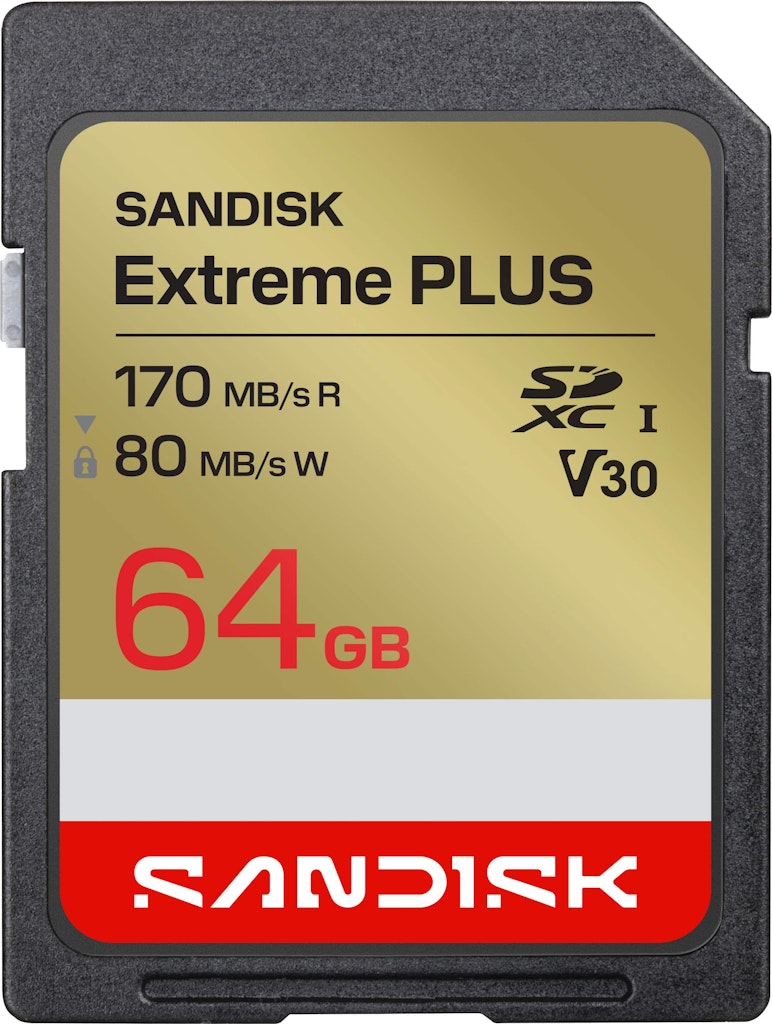 SanDisk 64GB Extreme PLUS SD UHS-I Memory Card: $42.99 SanDisk 64GB Extreme PLUS SD UHS-I Memory Card: $42.99