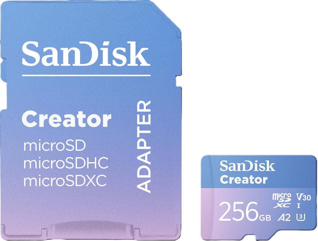 SanDisk 256GB Creator microSD Memory Card with Adapter: $79.99