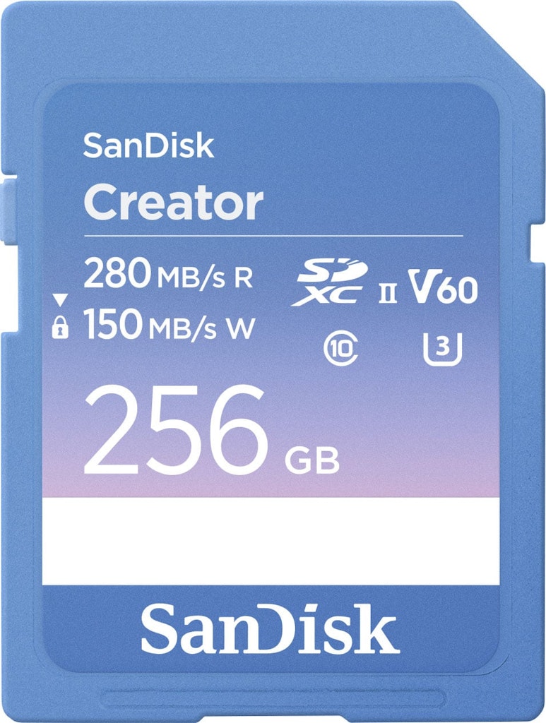 SanDisk 256GB Creator UHS-II SD Memory Card: $259.99