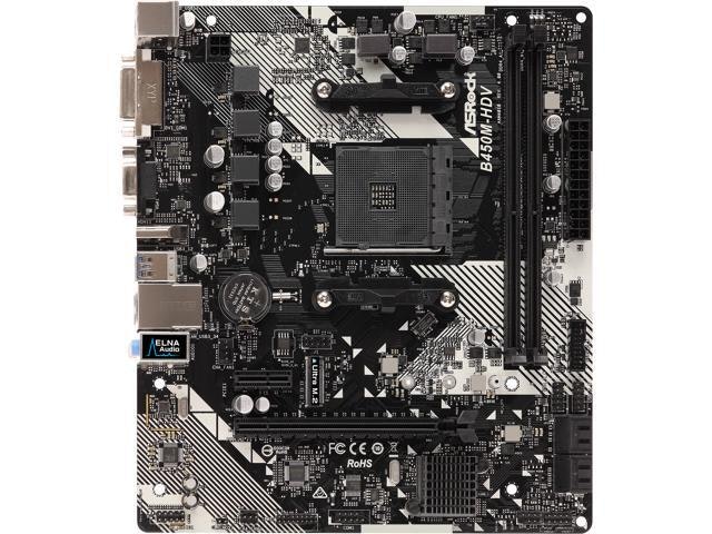 Asrock B450M-HDV R4.0 Micro ATX Motherboard: $96.99 Asrock B450M-HDV R4.0 Micro ATX Motherboard: $96.99