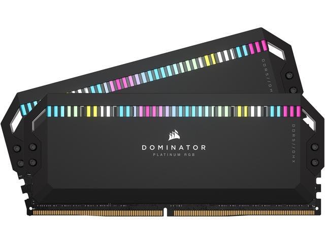 Corsair Dominator Platinum RGB 32GB DDR5 6400MHz Desktop Memory 2-Pack: $579.99 Corsair Dominator Platinum RGB 32GB DDR5 6400MHz Desktop Memory 2-Pack: $579.99