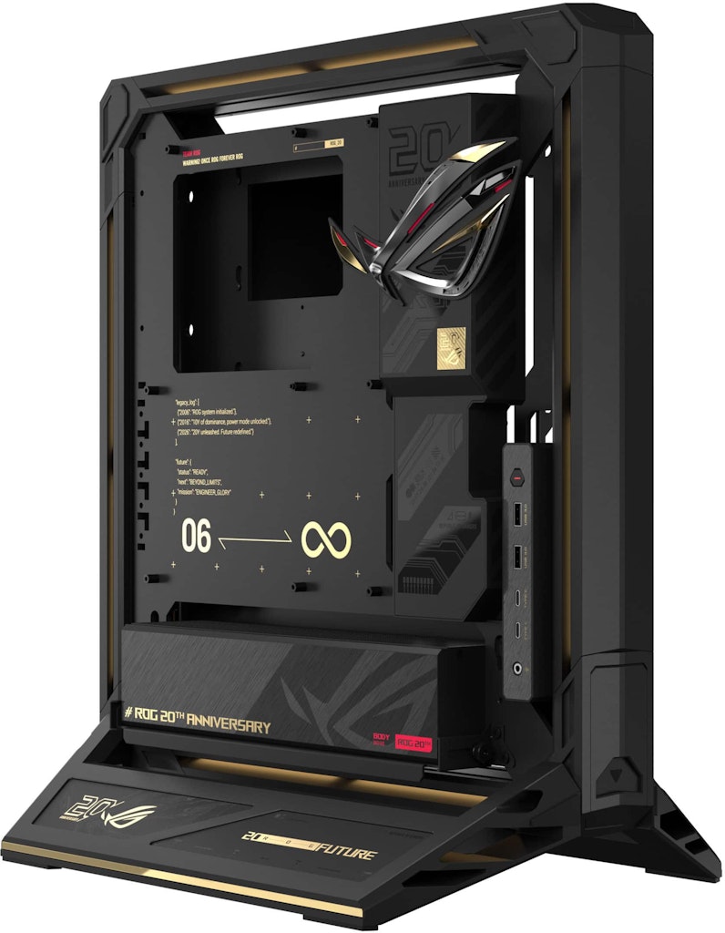 Asus ROG GR20 20th Edition Open-Frame EATX Mid Tower PC Case: $649.99 Asus ROG GR20 20th Edition Open-Frame EATX Mid Tower PC Case: $649.99