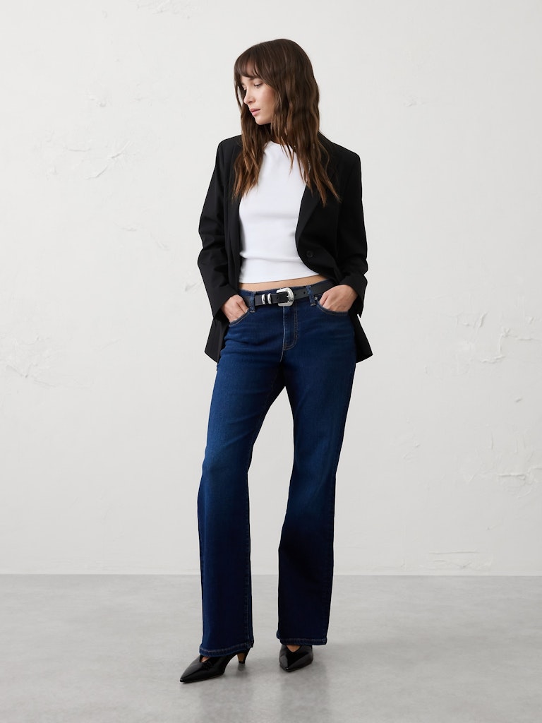 Mid-Rise Slim Bootcut Jeans: $50 Mid-Rise Slim Bootcut Jeans: $50