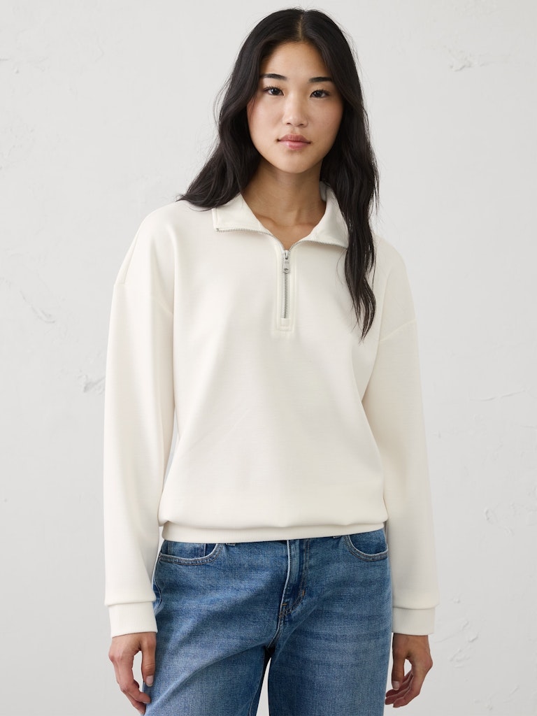 Soft Touch Quarter-Zip Sweatshirt: $40 Soft Touch Quarter-Zip Sweatshirt: $40