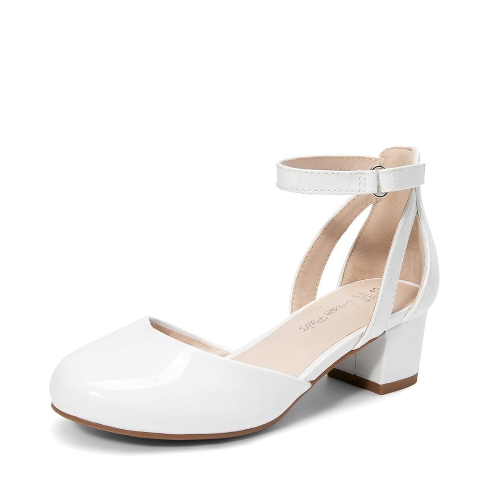 Dream Pairs Girls' Ankle Strap Dress Pumps: $22.99 Dream Pairs Girls' Ankle Strap Dress Pumps: $22.99