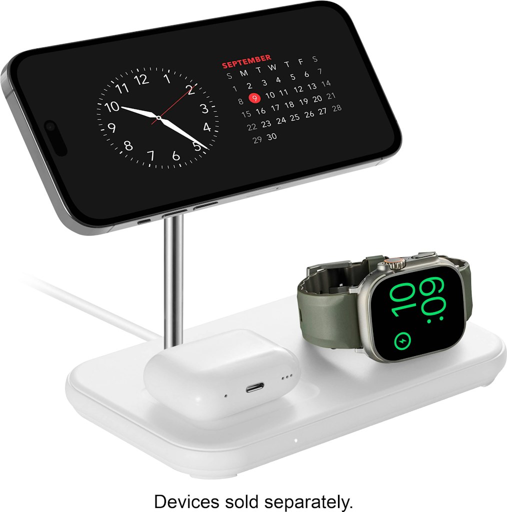 Best Buy Essentials 3-in-1 7.5W Magnetic Wireless Charger: $27.99 Best Buy Essentials 3-in-1 7.5W Magnetic Wireless Charger: $27.99