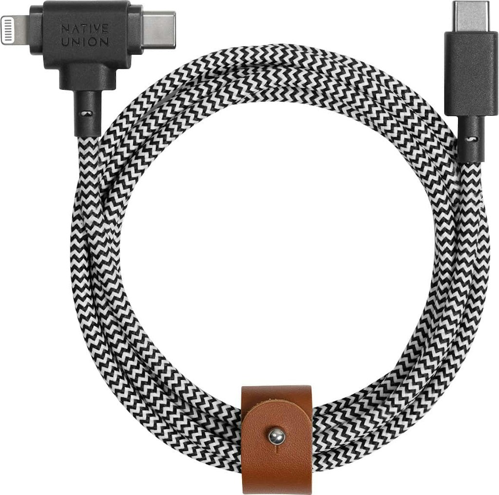Native Union Belt Cable Duo 5-Foot Charging Cable: $29.99 Native Union Belt Cable Duo 5-Foot Charging Cable: $29.99