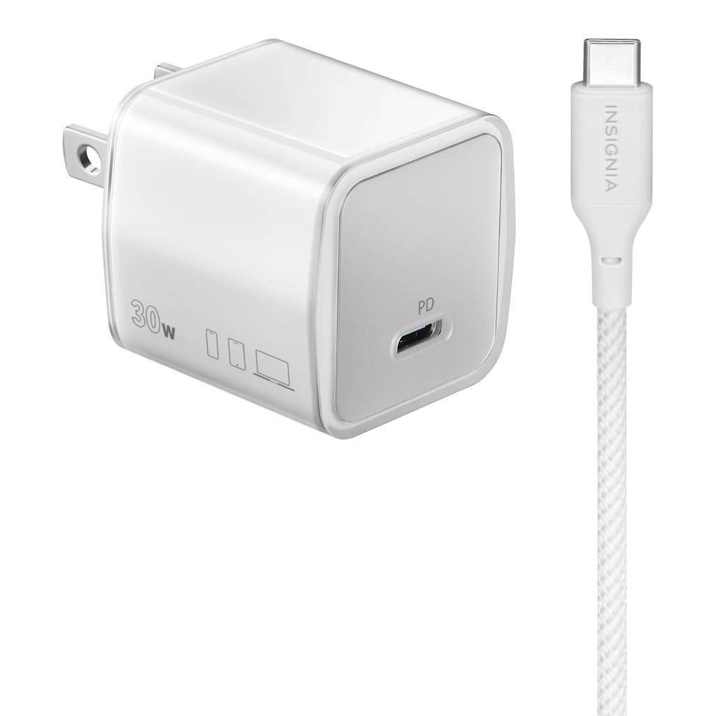 Insignia 30W USB-C Compact Wall Charger and 6-Foot Cable Bundle: $21.99 Insignia 30W USB-C Compact Wall Charger and 6-Foot Cable Bundle: $21.99