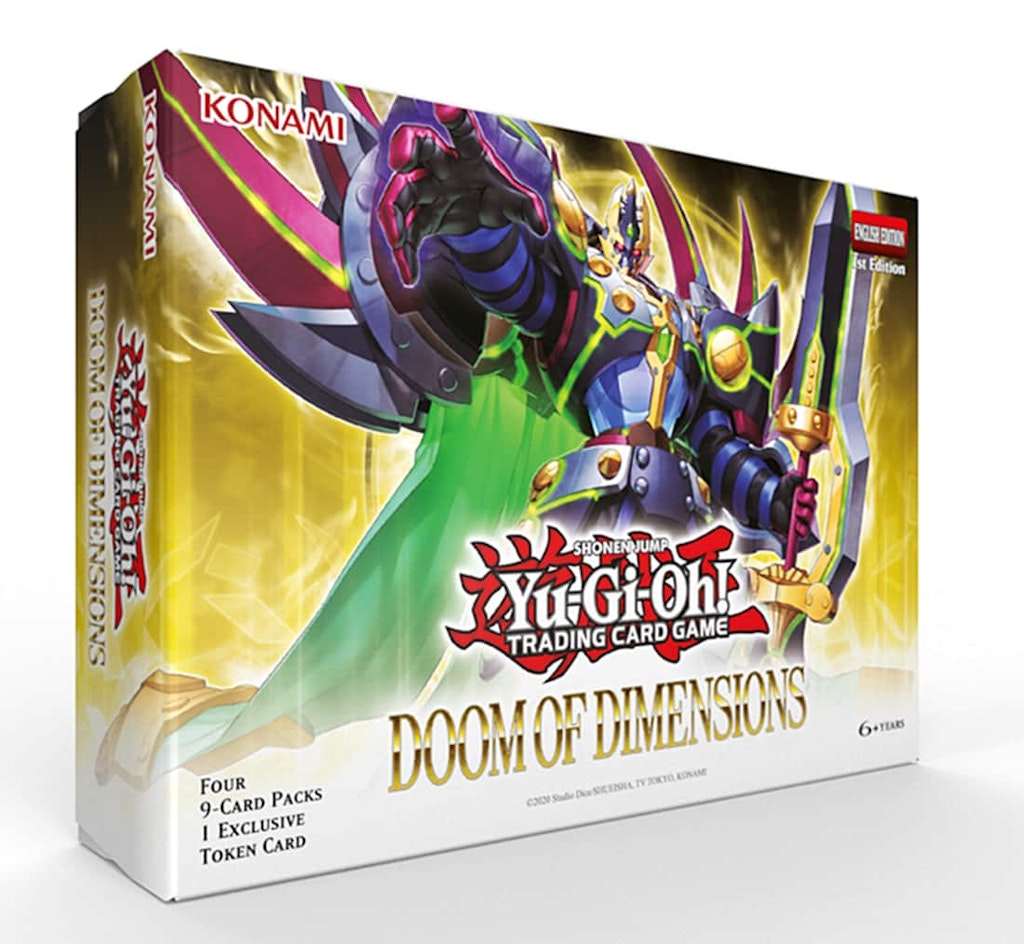 Yu-Gi-Oh! Doom of Dimensions Trading Card Game 4-Pack: $14.99 Yu-Gi-Oh! Doom of Dimensions Trading Card Game 4-Pack: $14.99