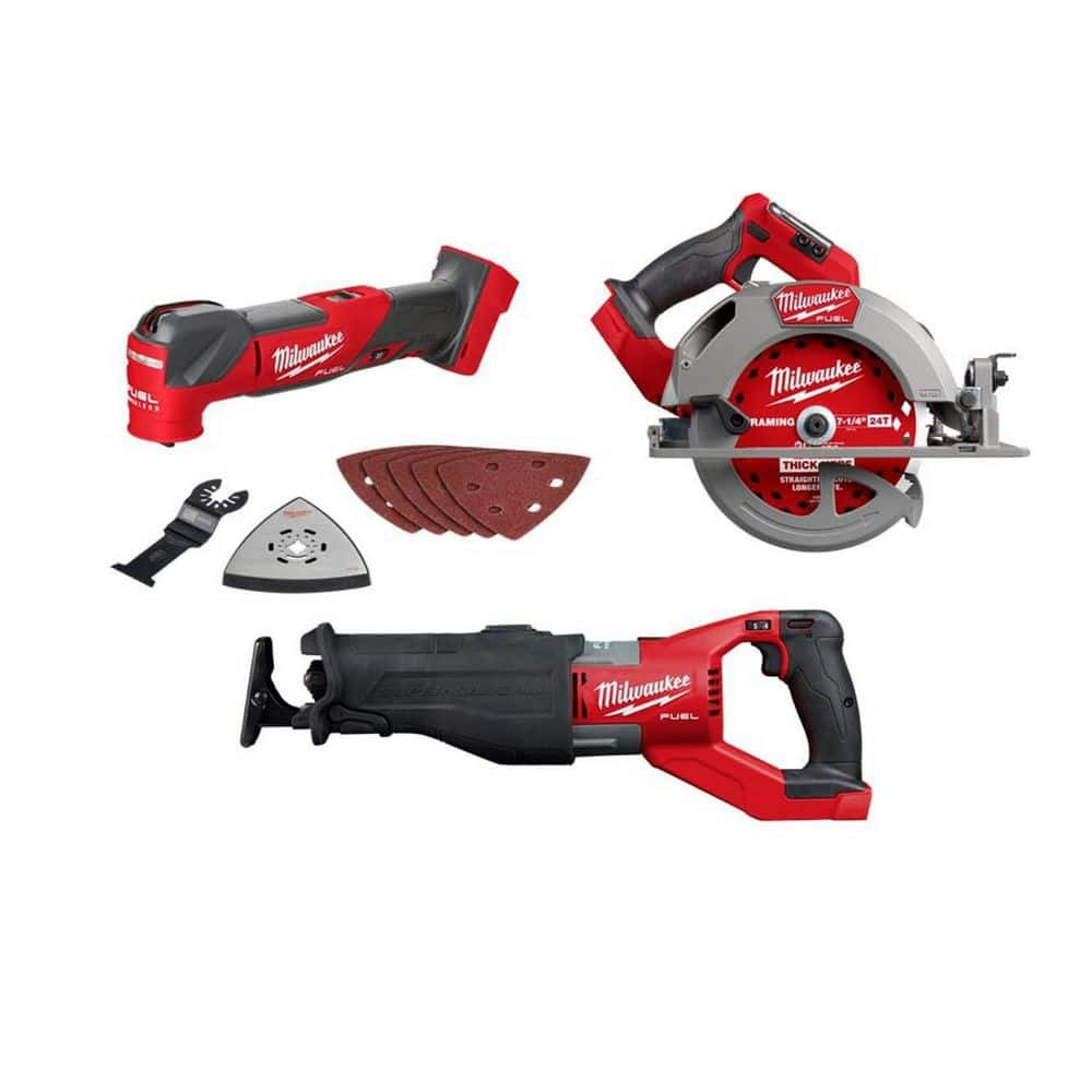 Milwaukee M18 Fuel 18V Cordless Brushless 3-Tool Combo Kit: $827 Milwaukee M18 Fuel 18V Cordless Brushless 3-Tool Combo Kit: $827