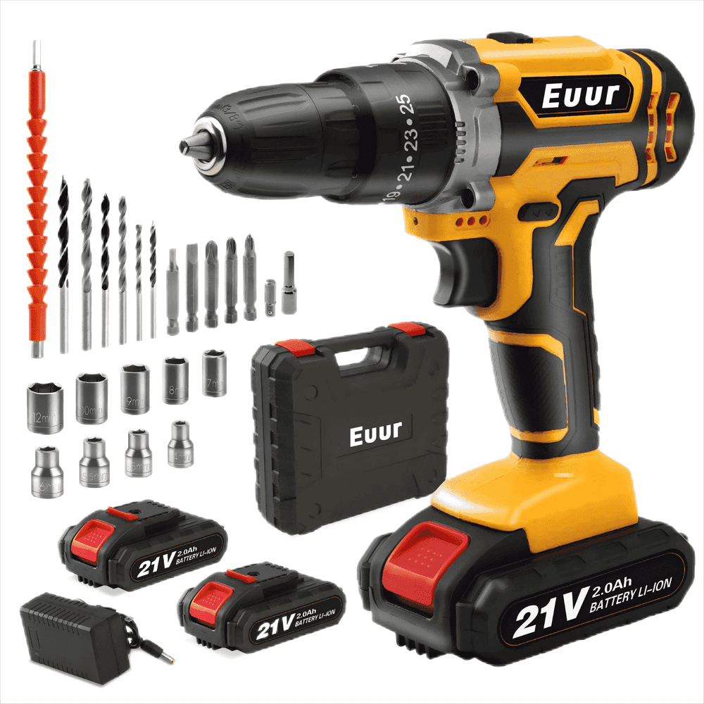 Euur 21V Cordless Drill Set: $24.49 Euur 21V Cordless Drill Set: $24.49