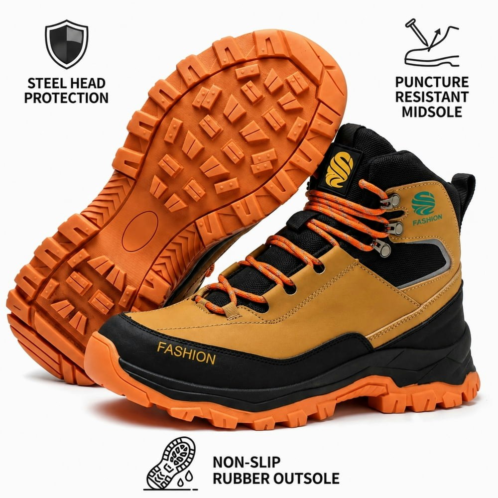 XQJ Men's Steel Toe Waterproof Work Boots: $30.14 XQJ Men's Steel Toe Waterproof Work Boots: $30.14