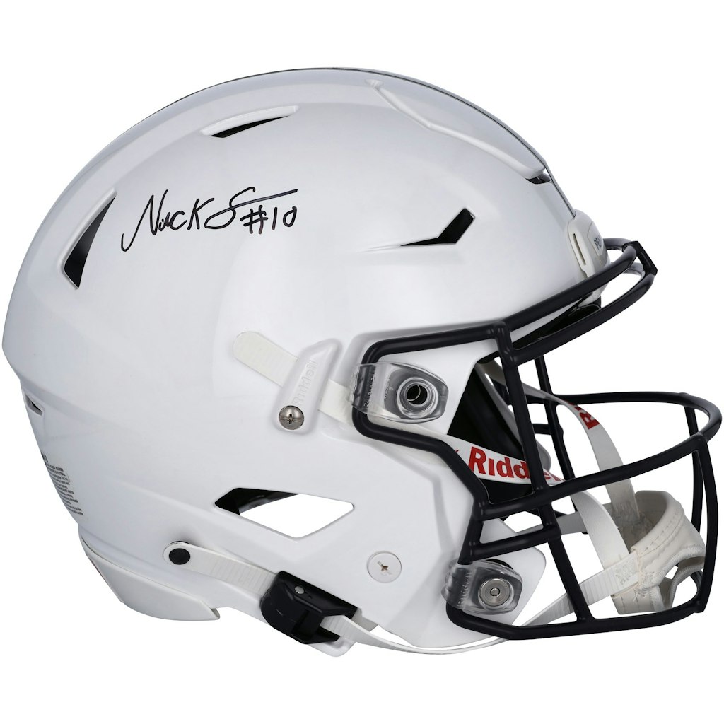 Nick Singleton Autographed Penn State Riddell Speed Flex Authentic Helmet: $1,199.99 Nick Singleton Autographed Penn State Riddell Speed Flex Authentic Helmet: $1,199.99