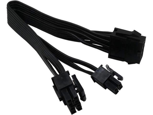 CPU 8-Pin Female to 8-Pin and 4-Pin Male Power Adapter Cable 2-Pack: $27.89