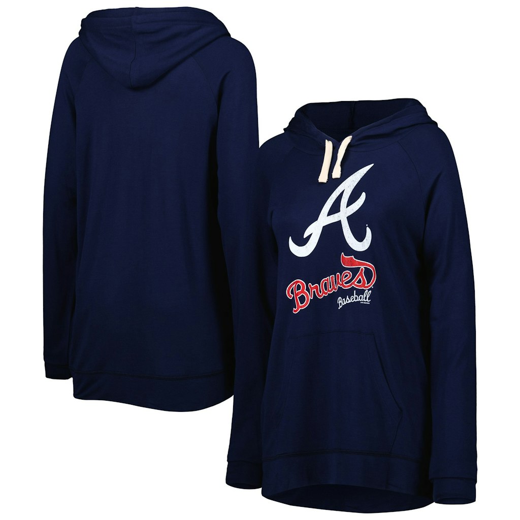 Women's Atlanta Braves Pre-Game Raglan Pullover Hoodie: $41.99
