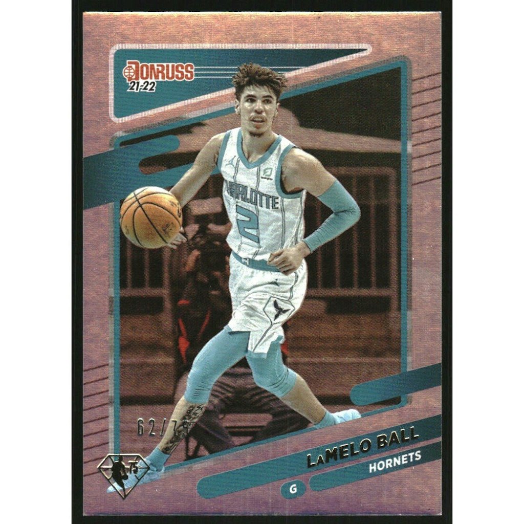 2021-22 Donruss 75th Anniversary LaMelo Ball Trading Card: $10 2021-22 Donruss 75th Anniversary LaMelo Ball Trading Card: $10