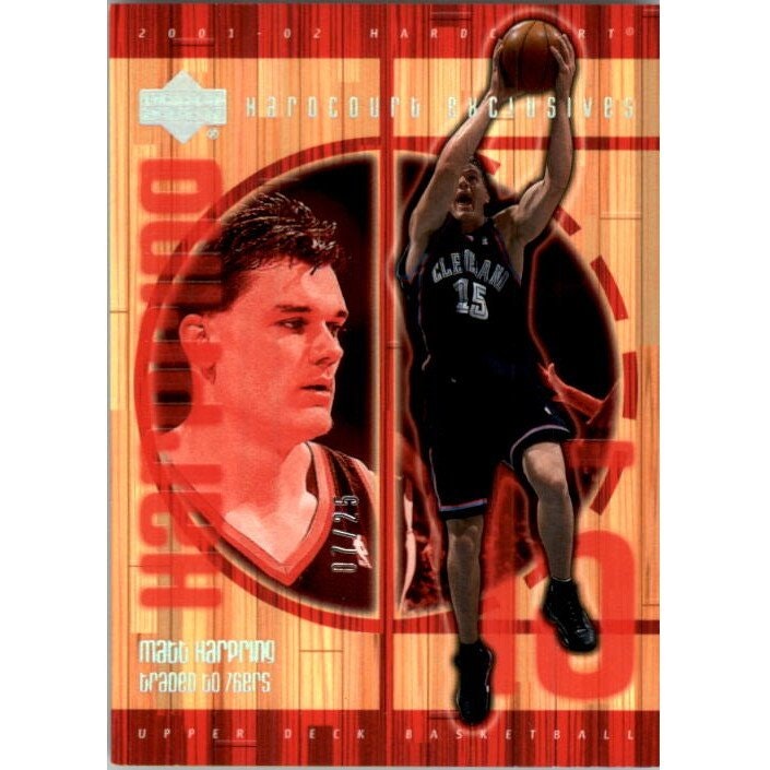 2001-02 Upper Deck Hardcourt Exclusives #15 Matt Harpring Basketball Card: $27 2001-02 Upper Deck Hardcourt Exclusives #15 Matt Harpring Basketball Card: $27