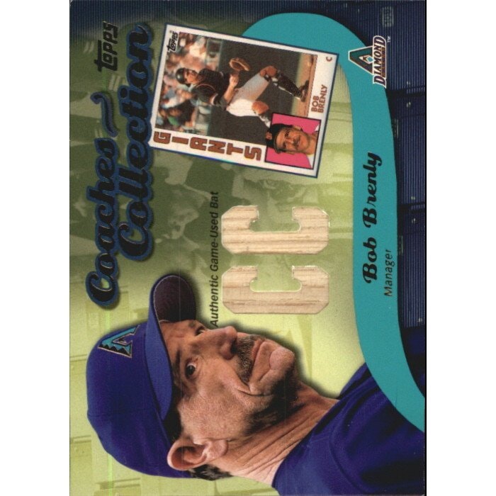 2002 Topps Coaches Collection Bob Brenly Bat Relic Card: $32 2002 Topps Coaches Collection Bob Brenly Bat Relic Card: $32