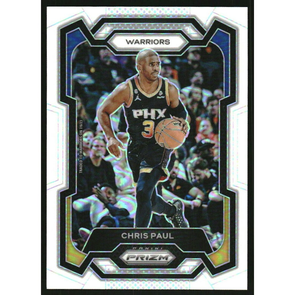2023-24 Panini Prizm White Prizm Chris Paul #99 Trading Card: $22.50 2023-24 Panini Prizm White Prizm Chris Paul #99 Trading Card: $22.50