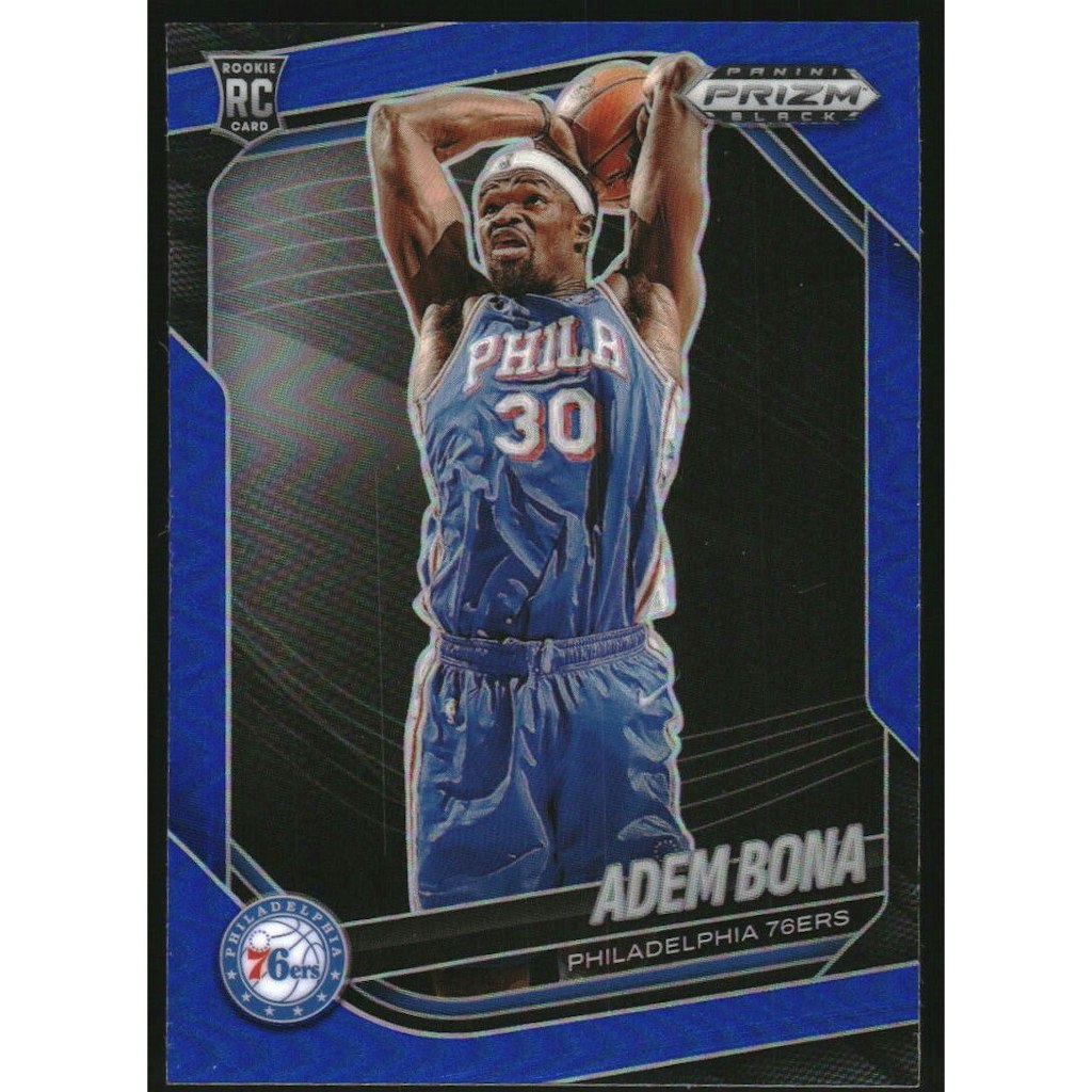 2024-25 Panini Prizm Adem Bona Black Prizm Blue #196 Trading Card: $10.80 2024-25 Panini Prizm Adem Bona Black Prizm Blue #196 Trading Card: $10.80