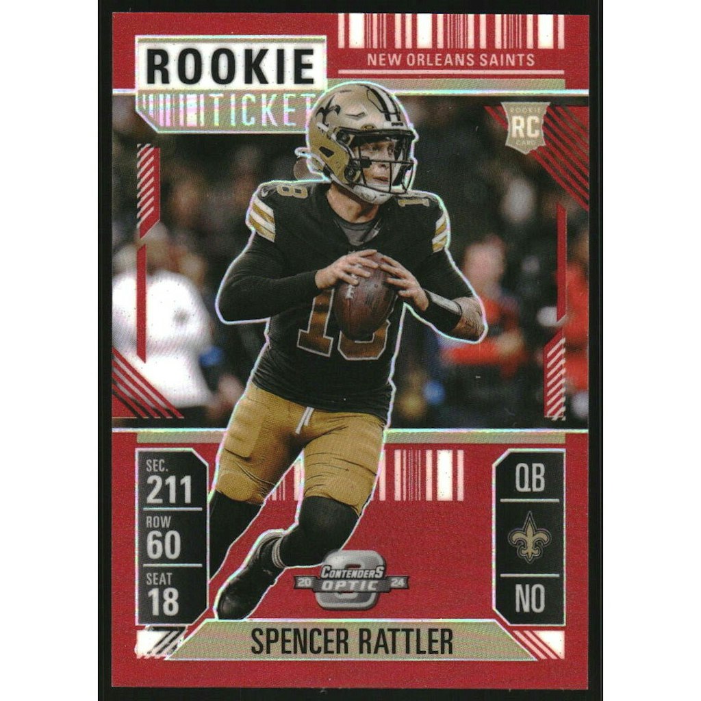 2024 Panini Contenders Optic Spencer Rattler #95 Trading Card: $18 2024 Panini Contenders Optic Spencer Rattler #95 Trading Card: $18