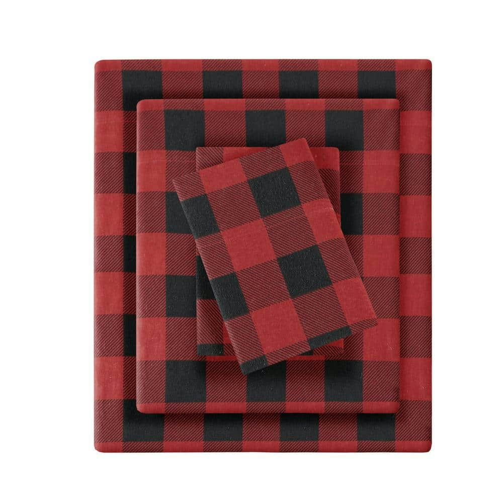 Cotton Flannel Buffalo Check King Sheet Set 4-Piece: $52.38 Cotton Flannel Buffalo Check King Sheet Set 4-Piece: $52.38