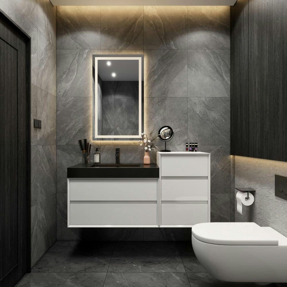 Mia 49-Inch Single Sink Bath Vanity with Side Cabinet: $1,508.22