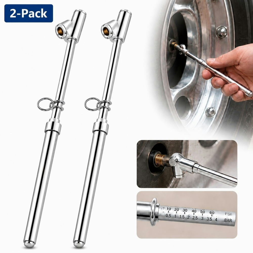 Dual Head Tire Pressure Gauge 2-Pack: $12.55 Dual Head Tire Pressure Gauge 2-Pack: $12.55
