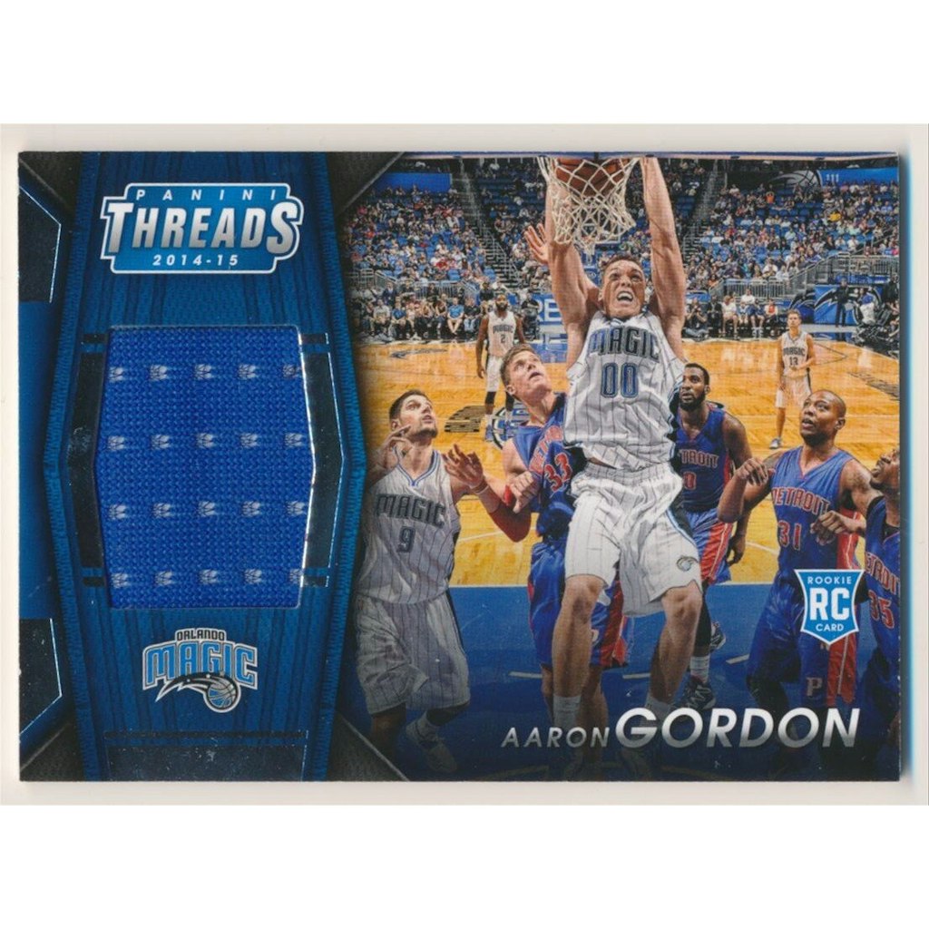 2014-15 Panini Threads Aaron Gordon Rookie Jumbo Materials Card: $27 2014-15 Panini Threads Aaron Gordon Rookie Jumbo Materials Card: $27