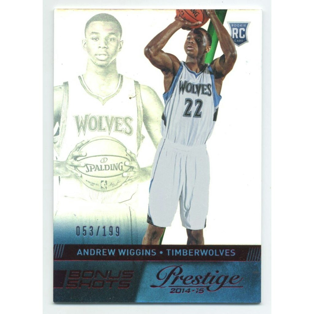 2014-15 Prestige Premium Bonus Shots Red Andrew Wiggins Card: $20 2014-15 Prestige Premium Bonus Shots Red Andrew Wiggins Card: $20