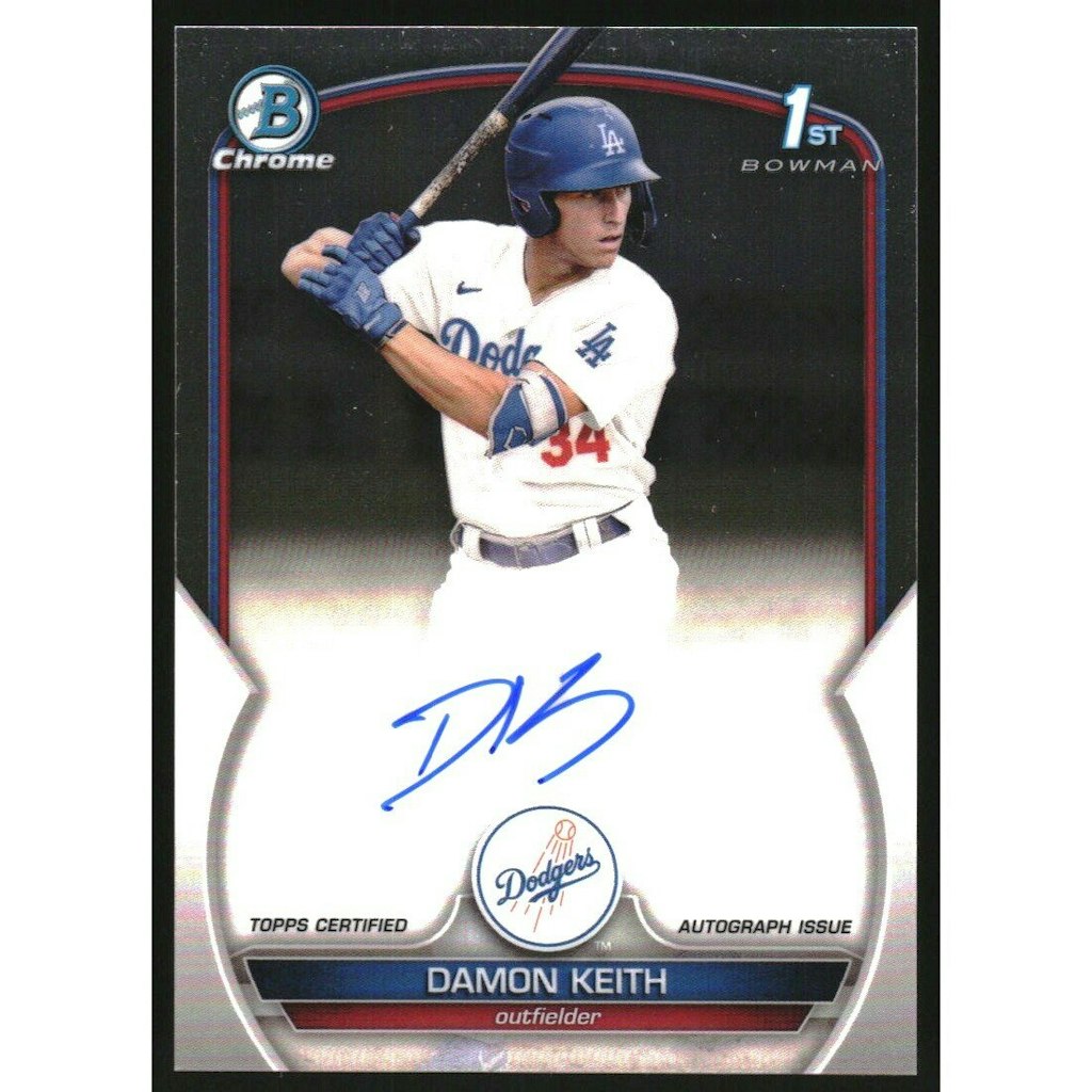 2023 Bowman Chrome Damon Keith Prospect Autograph Card: $10.80 2023 Bowman Chrome Damon Keith Prospect Autograph Card: $10.80